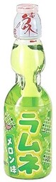 Napój Ramune Melon, japońska oranżada o smaku melonowym 200ml - Hata Kosen