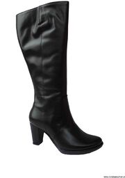 BnW Kozaki ze skóry obwód łydki 42 cm słupek 8 cm