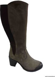 BnW Kozaki ze skóry łydka 39-44 klocek 7 cm