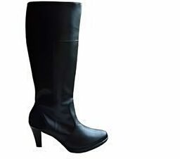 BnW Kozaki skórzane cholewka 45 słupek 8 cm