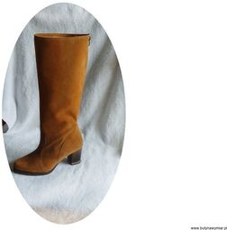 BnW Kozaki damskie obcas słupek 6,5 cm