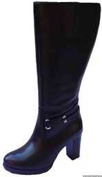 BnW Kozaki Skórzane Z Szeroką Cholewką Obwód 42 cm