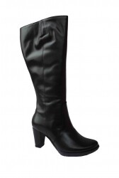 BnW Kozaki ze skóry łydka 50 cm słupek 8 cm