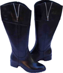 BnW Kozaki Skórzane Z Szeroką Cholewką Obwód 46cm