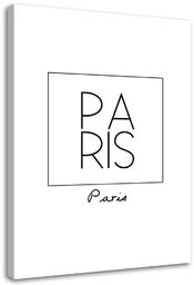Obraz na płótnie, Napis Paris 40x60