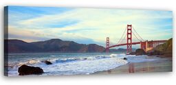Obraz na płótnie, Golden Gate Bridge Most 150x50