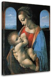 Obraz na płótnie, Madonna Litta - Da Vinci reprodukcja 80x120