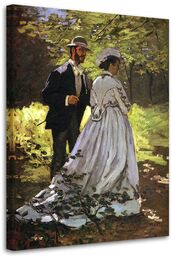 Obraz na płótnie, Bazille and Camille - C. Monet reprodukcja 80x120
