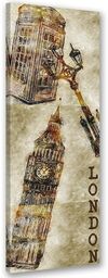 Obraz na płótnie, Big Ben w Londynie 40x120
