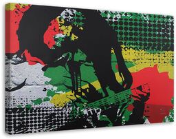 Obraz na płótnie, Bob Marley - legenda reggae 120x80