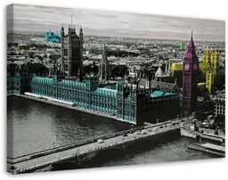 Obraz na płótnie, Londyn - Big Ben i budynek parlamentu 60x40