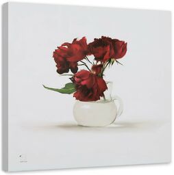 Obraz, Zwiędłe róże w wazonie 30x30