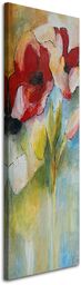 Obraz, Maki i pąki róż 50x150