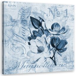 Obraz na płótnie, Magnolie - kartka w stylu retro - Andrea Haase 60x60