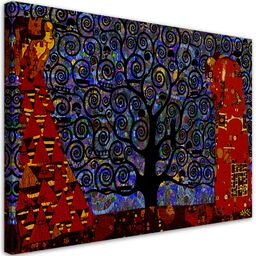 Obraz na płótnie, Gustav Klimt drzewo życia abstrakcja 120x80