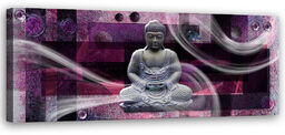 Obraz na płótnie, Buddha Feng Shui 90x30