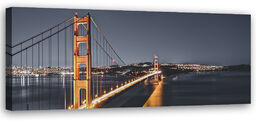 Obraz na płótnie, Golden Gate Bridge 120x40