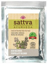 Henna Popielaty Blond ASH BLONDE, Farba do Włosów, Sattva, 10g