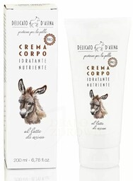Naturalny Krem do Ciała na Bazie Oślego Mleka, Delicato d Asina, 200ml