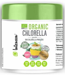 BIO Chlorella, Proszek, Intenson, 100g