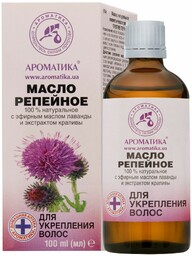 Olejek łopianowy do wzmocnienia włosów, Aromatika, 100 ml