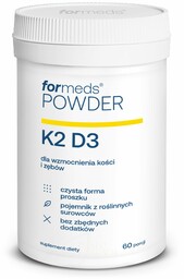 Powder K2 D3, Suplement Diety w Proszku, Witamina K2 + D3, Formeds