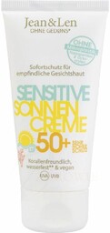 Krem przeciwsłoneczny Sensitive do twarzy SPF 50+, Jean&Len, 50ml