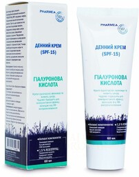 Krem na Dzień z Kwasem Hialuronowym SPF15, Pharmea