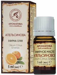 Olejek Pomarańczowy, Pomarańcza Słodka, 100% Naturalny, 5 ml