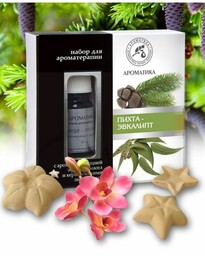 Zestaw do Aromaterapii Jodła i Eukaliptus, Gwiazdki Ceramiczne
