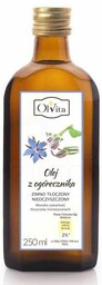 Olej z Ogórecznika Zimnotłoczony, Nieoczyszczony, Olvita, 250ml