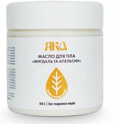Migdały Pomarańcza Masło do Ciała z Naturalnymi Olejkami, Yaka, 150g