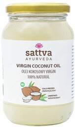 Olej Kokosowy Organiczny Virgin, Sattva Ayurveda, 500ml