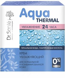 Krem nawilżający do skóry normalnej i mieszanej z wodą termalną i kwasem hialuronowym, Dr. Sante Aqua Thermal, 50ml