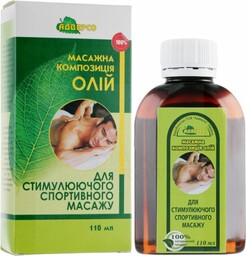 Olej do Stymulującego Masażu Sportowego, 100% Naturalny