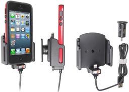 Uchwyt aktywny z kablem USB do Apple iPhone 12 w futerale lub bez o wymiarach: 62-77 mm (szer.), 6-10 mm (grubość).