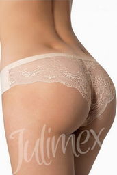 Figi damskie Julimex Tanga Panty beżowe
