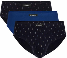 Slipy męskie Atlantic sport 3MP-101-01 3-pack mix kolorów