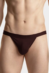 Slipy męskie Atlantic MP-1571/1 Jockstrap czekoladowe