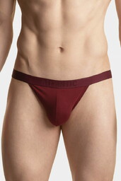 Slipy męskie Atlantic MP-1571/3 Jockstrap bordowe
