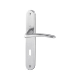 Istanbul - Komplet klamek mosiężnych, satynowy chrom