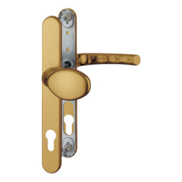 Tokyo - Komplet pochwyt-klamka na szyldzie 30 mm, kolor stare złoto