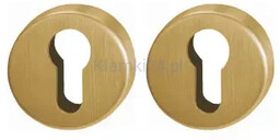 Komplet rozet na wkładkę E42KVS ze stali szlachetnej, kolor złoty F78-1 Resista