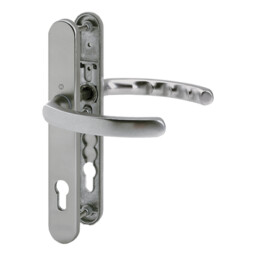 Luxembourg - Komplet klamek na szyldzie 36 mm, kolor stalowy