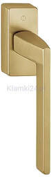 Bergamo - Klamka okienna, mosiądz, złoty, Resista, Secustik 32-42 mm