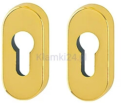 Komplet rozet na wkładkę E55S ze stali nierdzewnej, kolor złoty błyszczący F77-Resista