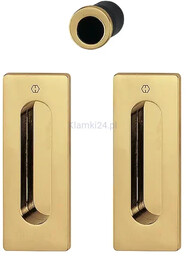 Zestaw uchwytów M464 do drzwi przesuwnych, złoty polerowany F78 Resista, z mosiądzu