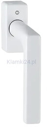 Dallas - Klamka okienna z aluminium, kolor biały, Secustik 32-42 mm