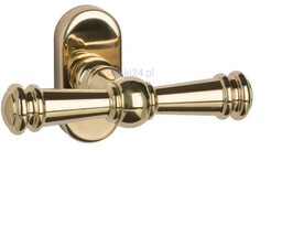 Mount Everest - Klamka dwuramienna z mosiądzu, złoty błyszczący