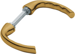 Tokyo - Para rękojeści do szyldu, złoty F4, trzpień 8 mm, 68-72 mm